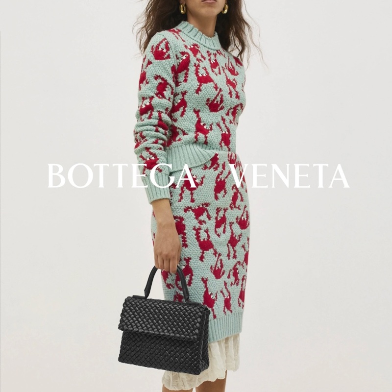 未使用BOTTEGAVENETA黑色手工藝編織手提包.通勤大包-4