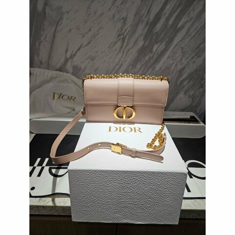 Dior 迪奧 蒙田30 肩背包/斜背包/粉色金釦/97新美品