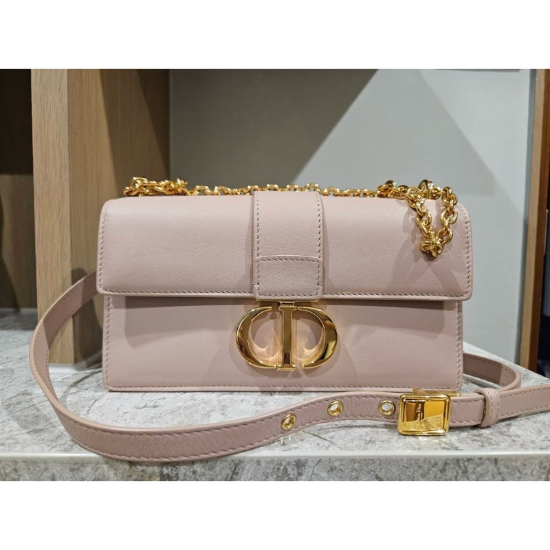 Dior 迪奧 蒙田30 肩背包/斜背包/粉色金釦/97新美品-1