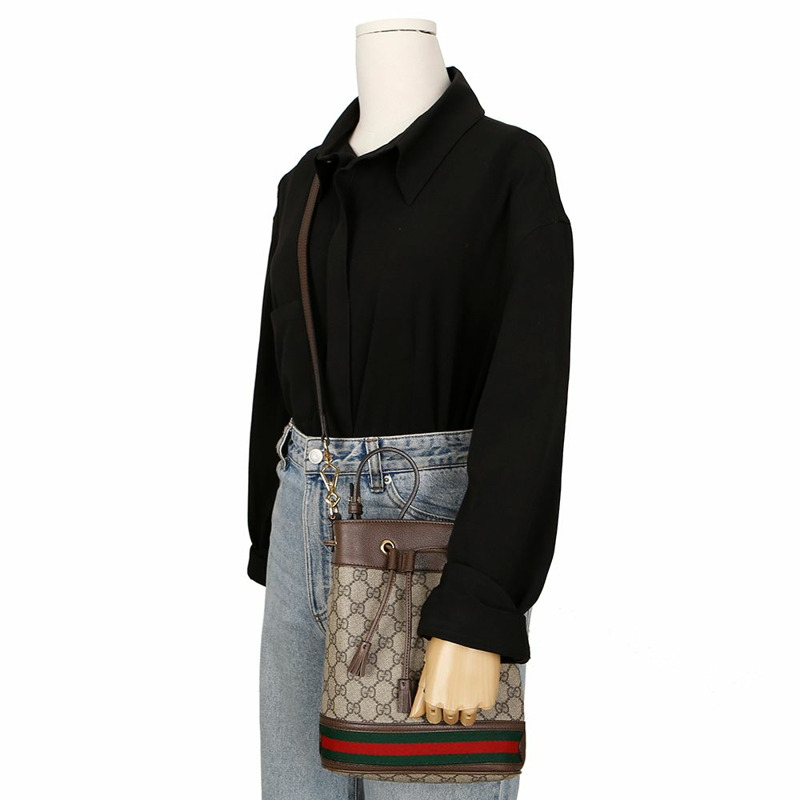 GUCCI Ophidia 小號水桶手提單肩包 550621-8
