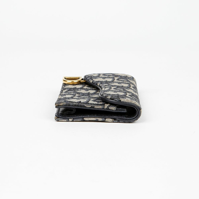 DIOR S5611CTZQ 馬鞍翻蓋卡包-3