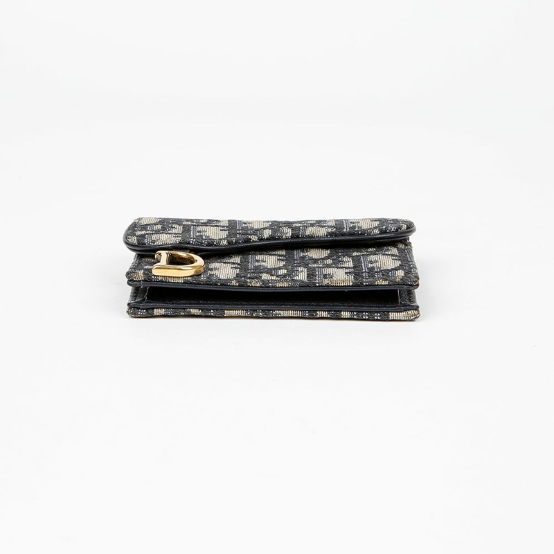 DIOR S5611CTZQ 馬鞍翻蓋卡包-4