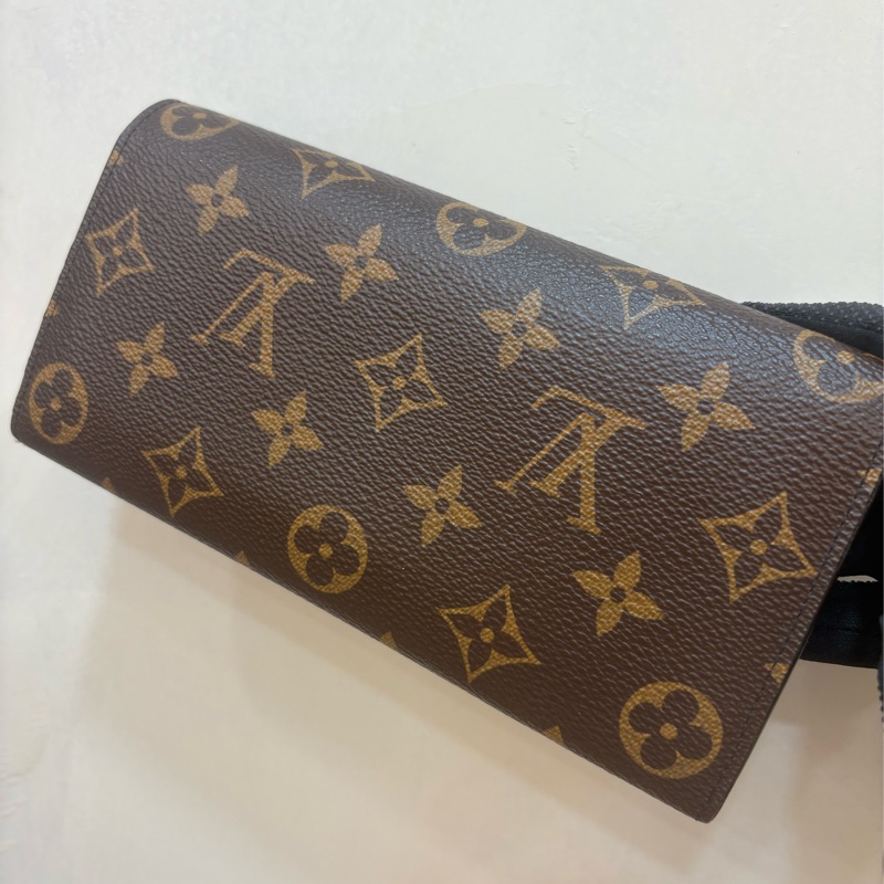 Louis Vuitton M61289 Emilie帆布信封式錢包長夾(粽x粉）-2