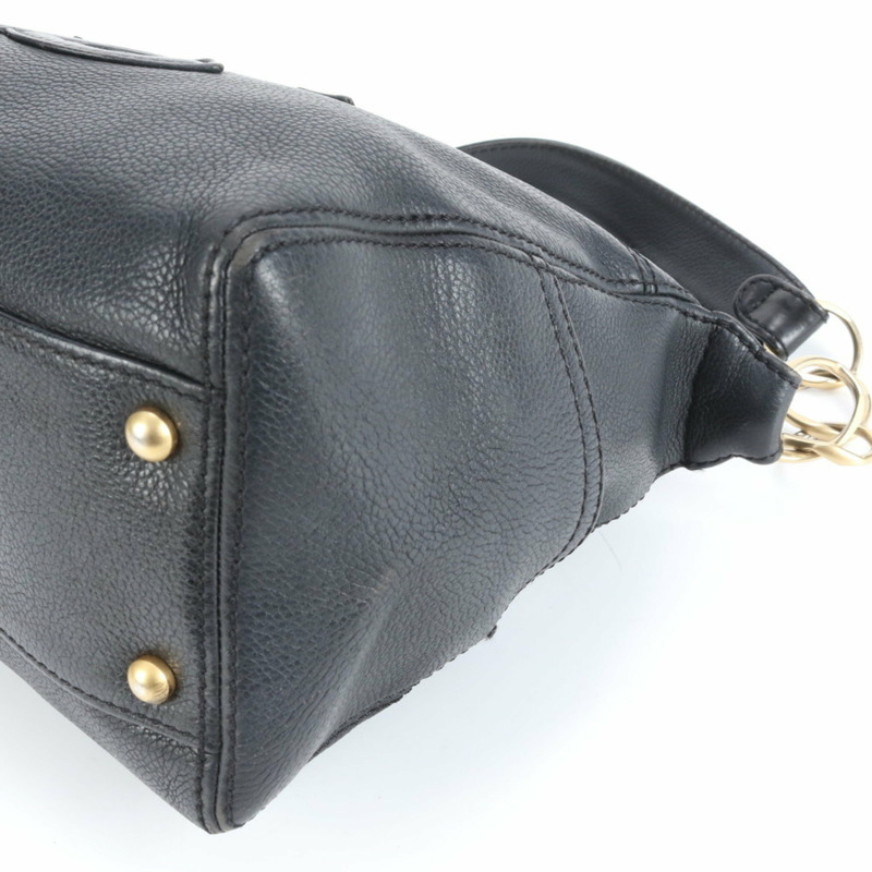 香奈兒黑色皮革肩背包，附保固卡和序號封條，女士款-3