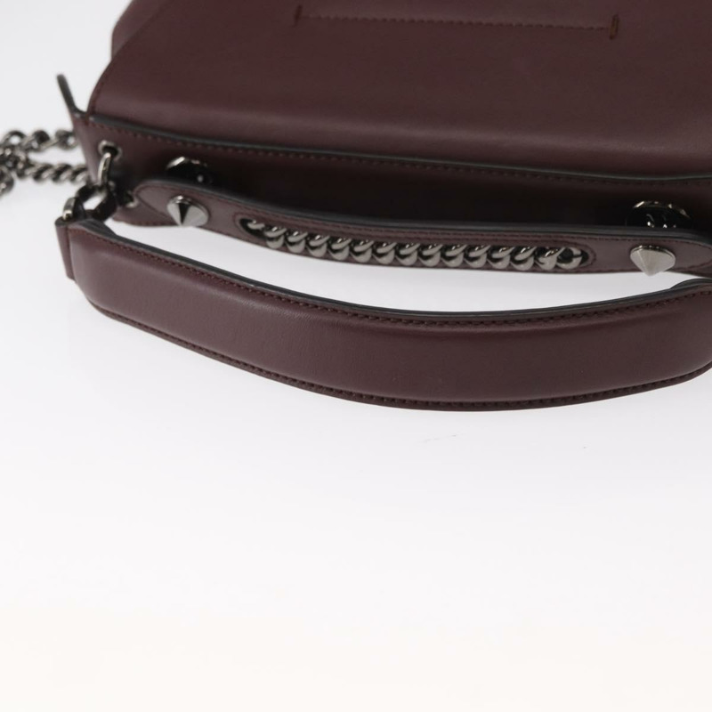 【日本直送】FENDI 返校季雙肩包 皮革 兩用 波爾多銀色 正品 148468-6