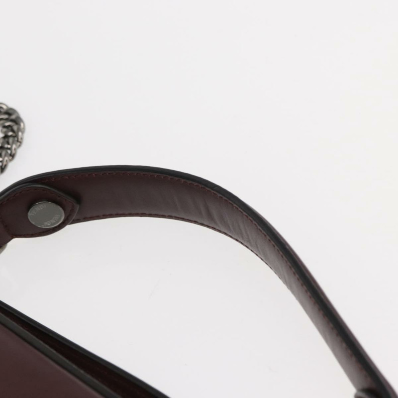 【日本直送】FENDI 返校季雙肩包 皮革 兩用 波爾多銀色 正品 148468-13