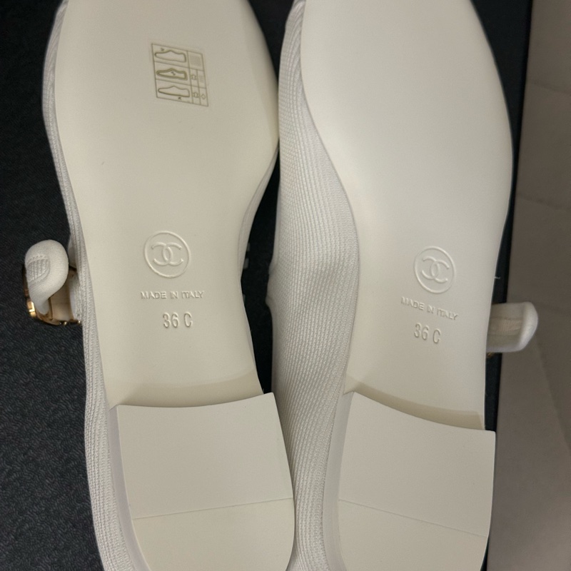 Chanel24S瑪麗珍平底小白鞋 全新台灣專櫃購入 尺吋36-5