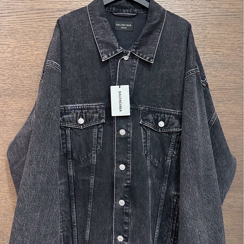 巴黎世家水鑽牛仔外套-0