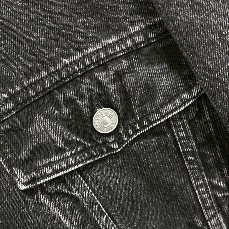 巴黎世家水鑽牛仔外套-4