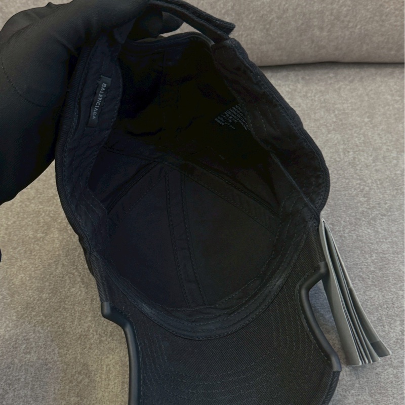 巴黎世家3B黑色帽子-3