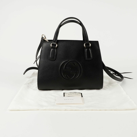 GUCCI Soho 小號手提單肩包 607722