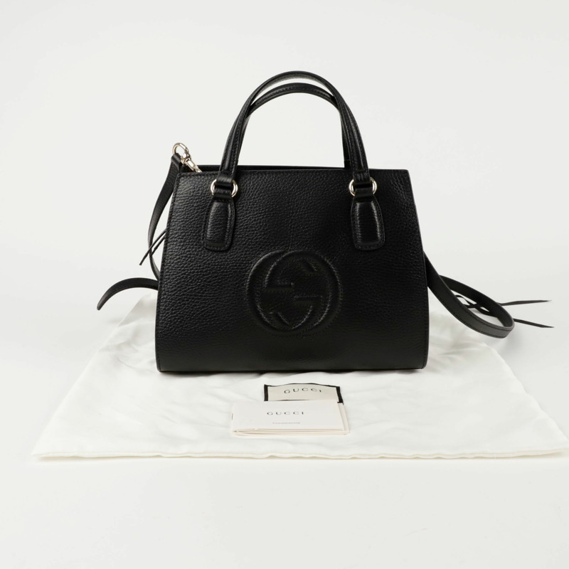 GUCCI Soho 小號手提單肩包 607722-0