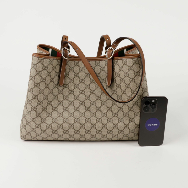 【包稅】GUCCI 815213 GG 標誌大號手提袋-7