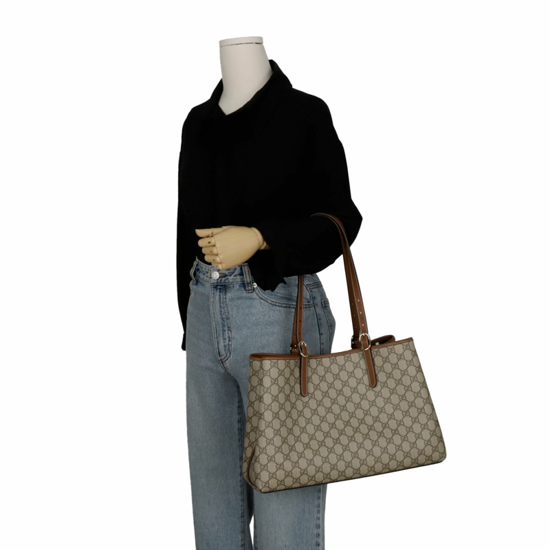【包稅】GUCCI 815213 GG 標誌大號手提袋-9