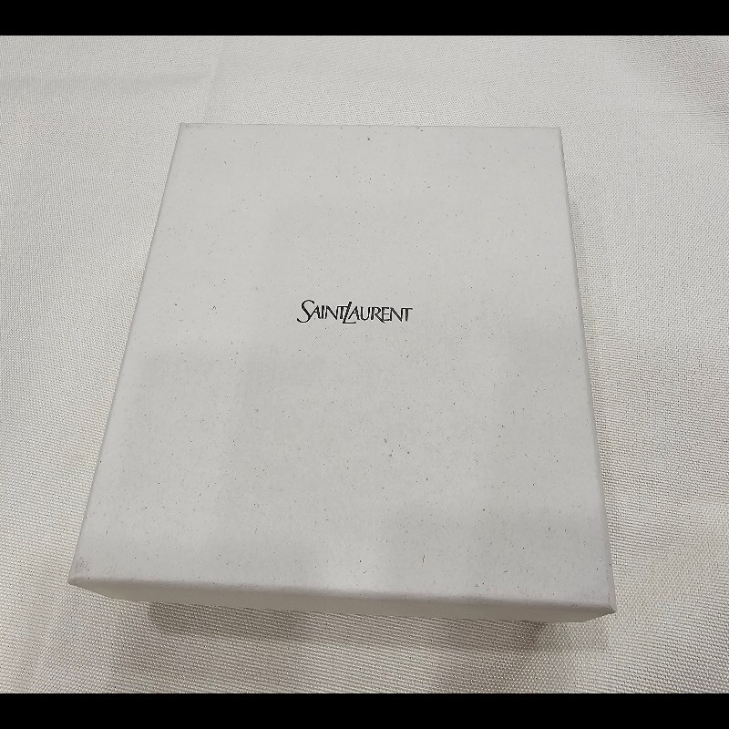 YSL 短夾(黑銀.荔枝皮)非常新!-4