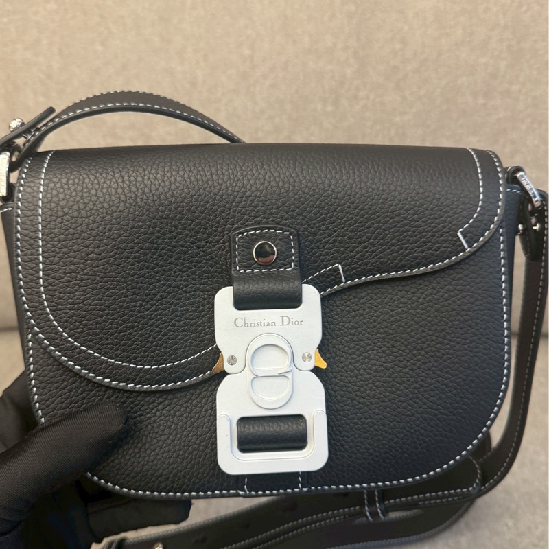 DIOR saddle馬鞍黑銀mini-1