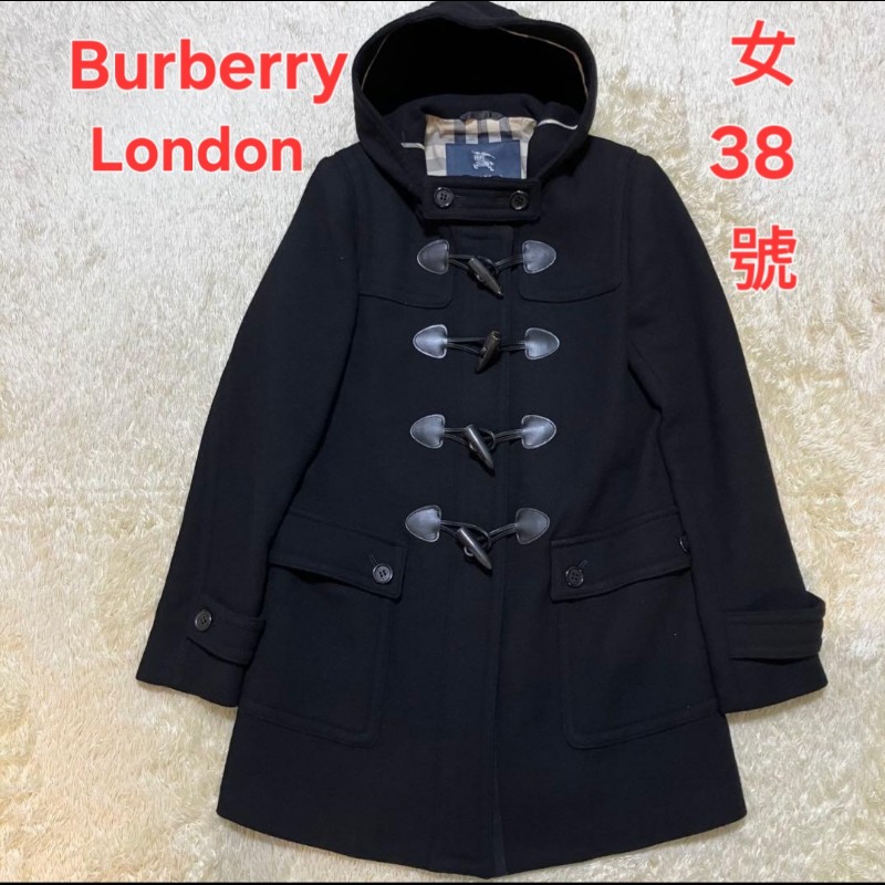 女38號／Burberry London 牛角扣羊毛大衣-2