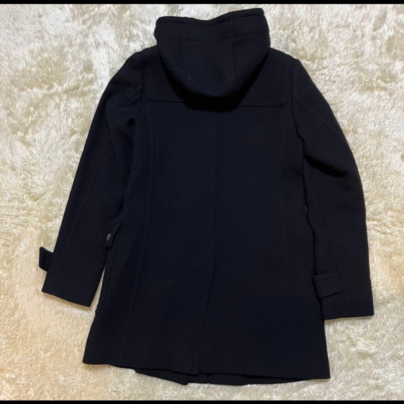 女38號／Burberry London 牛角扣羊毛大衣-3