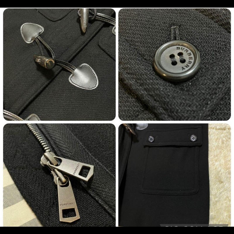 女38號／Burberry London 牛角扣羊毛大衣-8