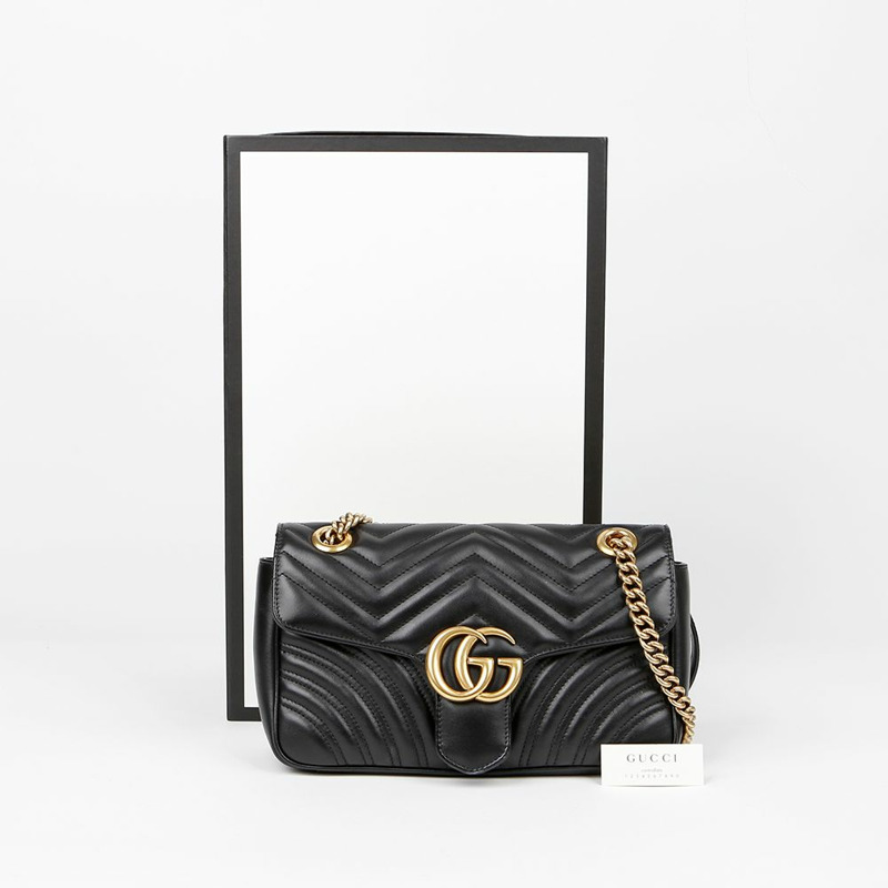 GUCCI GG Marmont 小號肩斜背包 443497-0