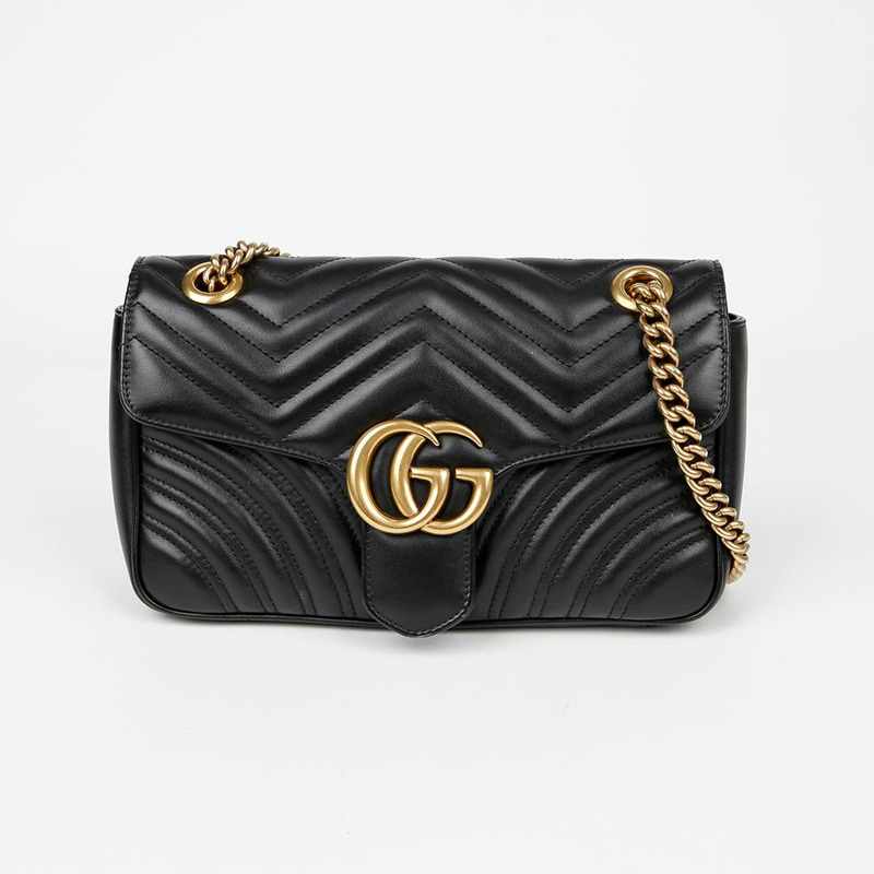 GUCCI GG Marmont 小號肩斜背包 443497-1