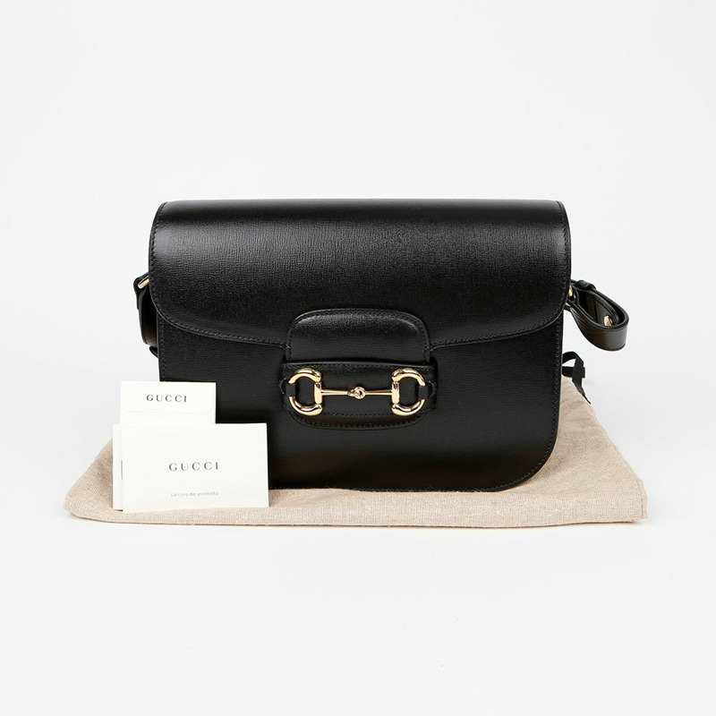 GUCCI Horsebit 1955 小號肩斜背包 602204-0