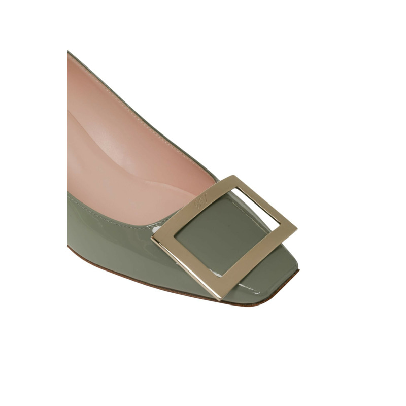 Trompette Metal Buckle In Patent Leather 密頭高跟鞋-3