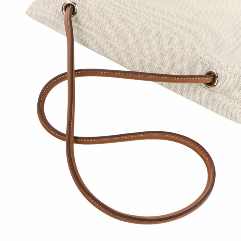 愛馬仕 Aline MM Toile Chevron 單肩包，象牙色，女士-8