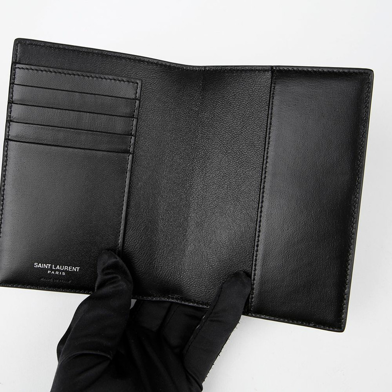 SAINT LAURENT 迷你字母組合護照卡夾 607659-6