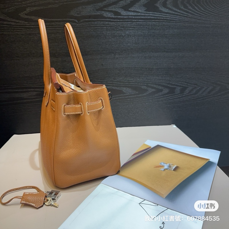 Hermes 37棕Togo皮銀釦birkin 30-2