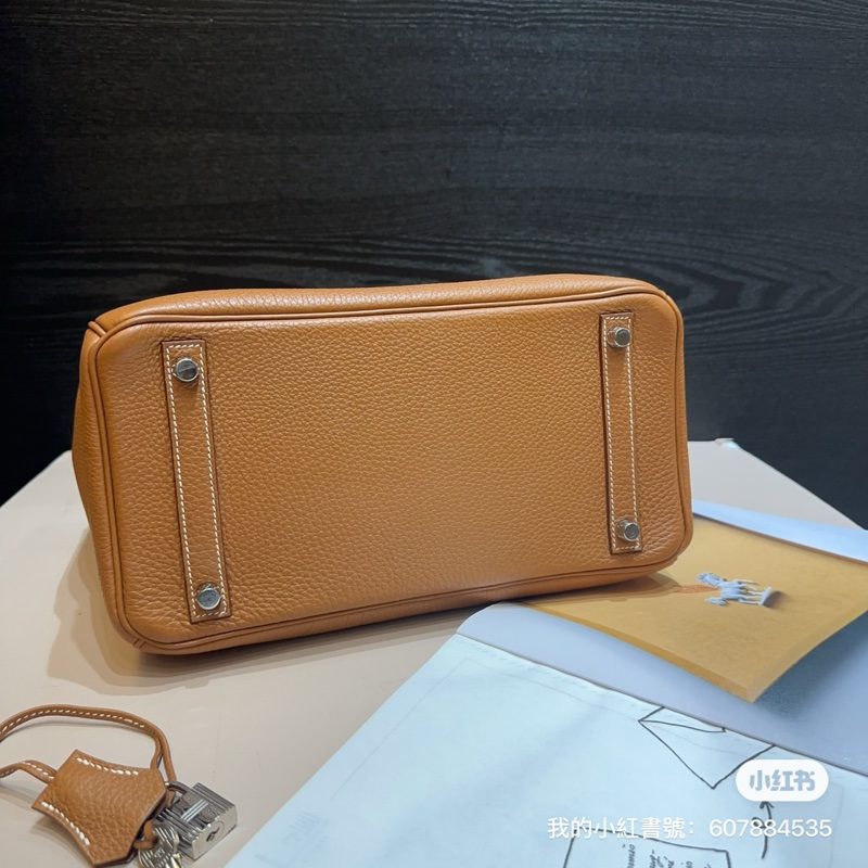 Hermes 37棕Togo皮銀釦birkin 30-3