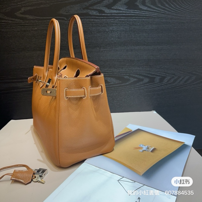 Hermes 37棕Togo皮銀釦birkin 30-4