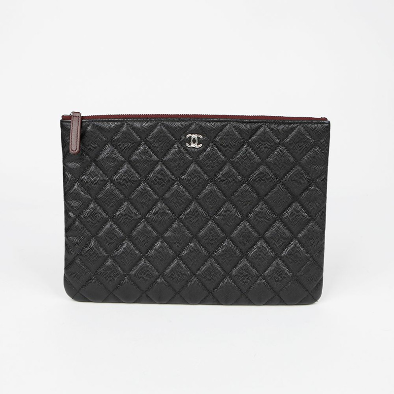 CHANEL 魚子醬經典新款中型收納包 A82545-1