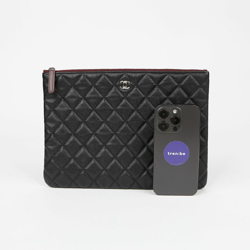 CHANEL 魚子醬經典新款中型收納包 A82545-8