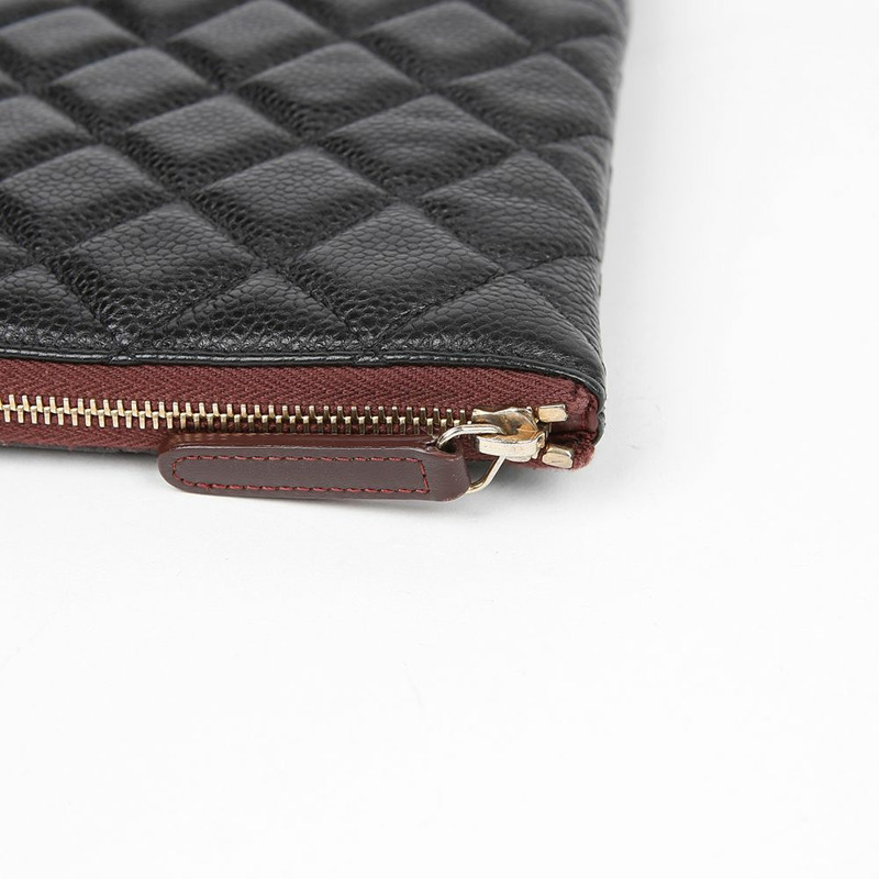 CHANEL 魚子醬紋經典大手拿包 A69251-6