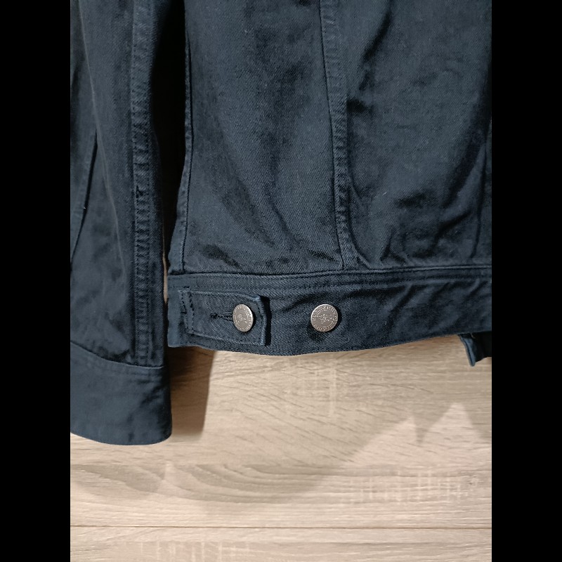 Burberry Black Label 日本 戰馬 黑色 丹寧外套 牛仔外套 男L-6