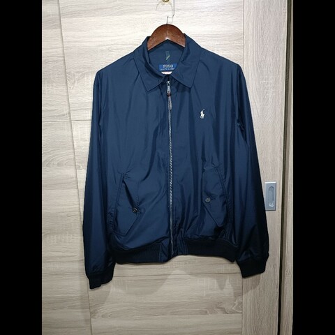 Polo Ralph Lauren RL 深藍 可收納 防風 防潑水 布勞森外套 男L