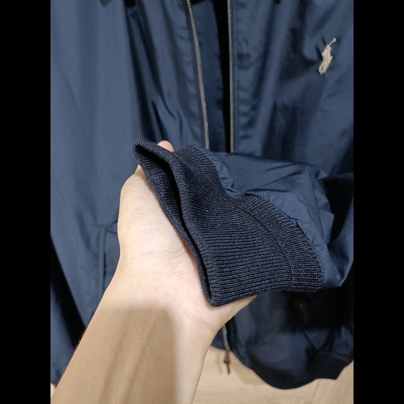 Polo Ralph Lauren RL 深藍 可收納 防風 防潑水 布勞森外套 男L-5