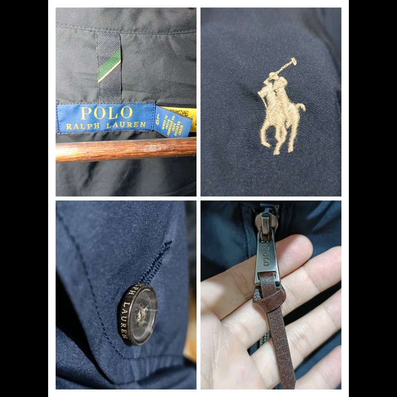 Polo Ralph Lauren RL 深藍 可收納 防風 防潑水 布勞森外套 男L-7