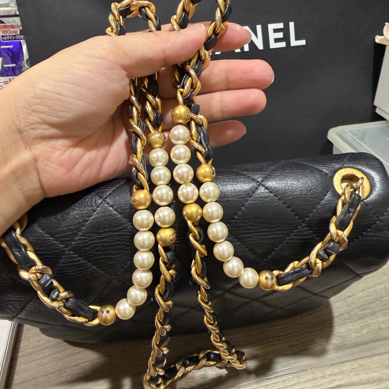 Chanel 珍珠鏈條包-17