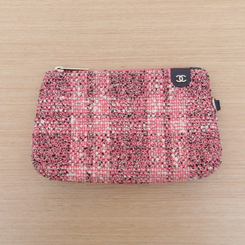 CHANEL 藍色牛皮27開銀扣CF鏤空子母鏈條包肩背包-3