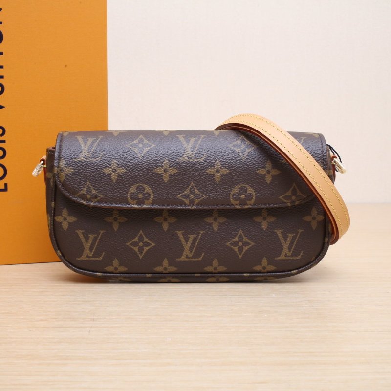 LOUIS VUITTON IVY鏈條腋下包老花PVC金扣晶片肩背包-0