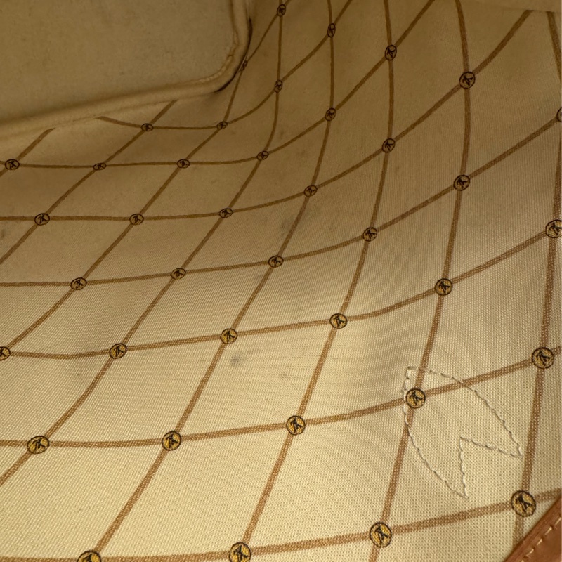 LV 限量neverfull  白棋盤格-6