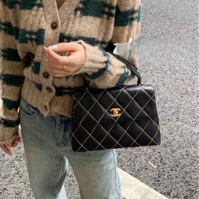 Chanel • 高稀大極品 牛皮外縫線 Kelly 25 全網沒幾顆-2