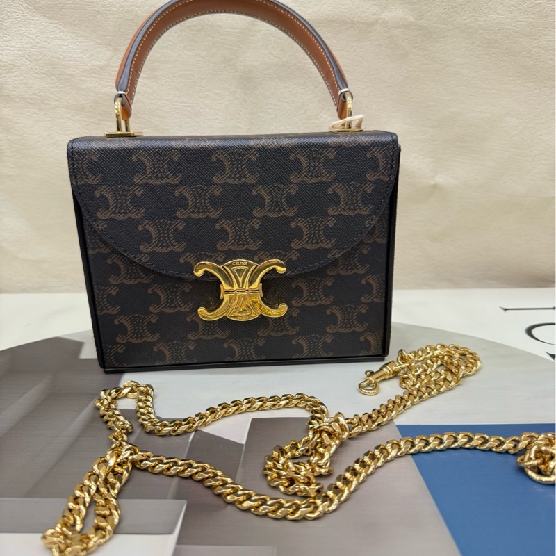 Celine盒子包 有链条-0