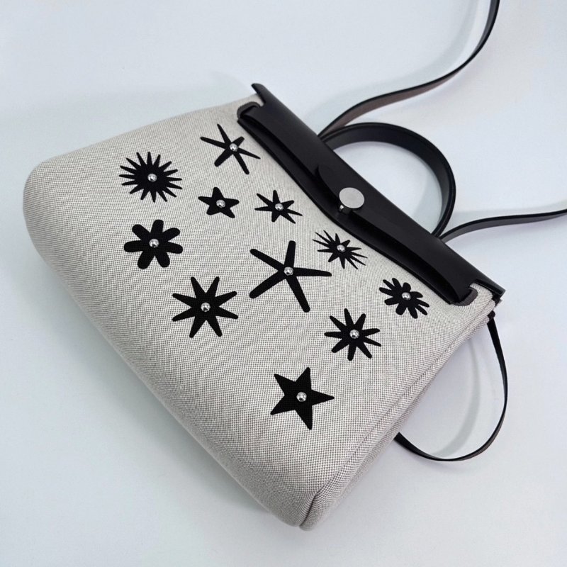 HERMES 烏木色Herbag31星星鉚釘款31*25*11 98新配件盒子塵袋吊牌購證鎖鑰匙-2