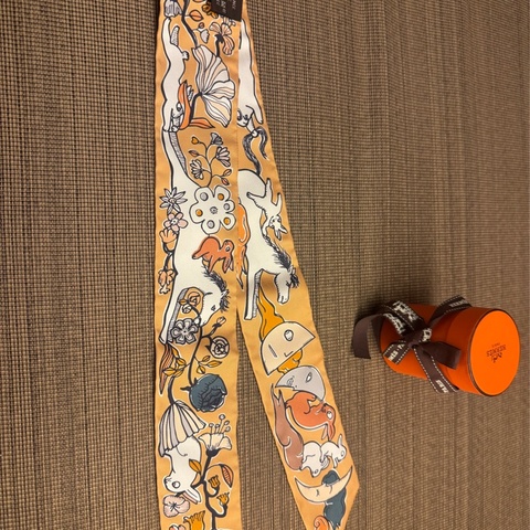 Hermes twilly 絲巾 絲帶
