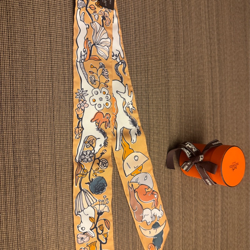 Hermes twilly 絲巾 絲帶-0