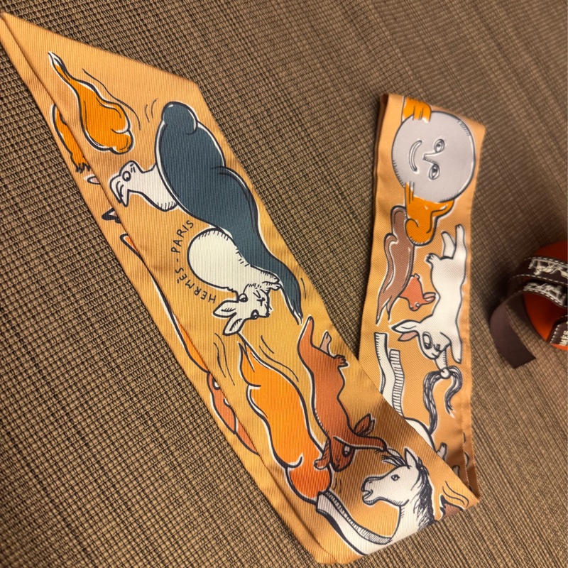 Hermes twilly 絲巾 絲帶-1