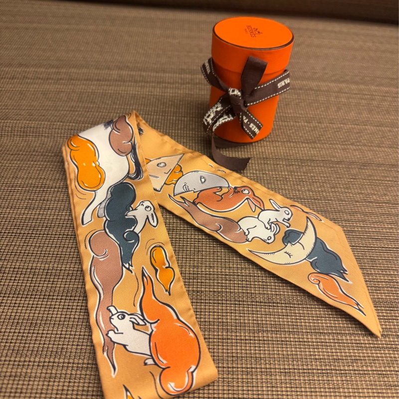 Hermes twilly 絲巾 絲帶-3
